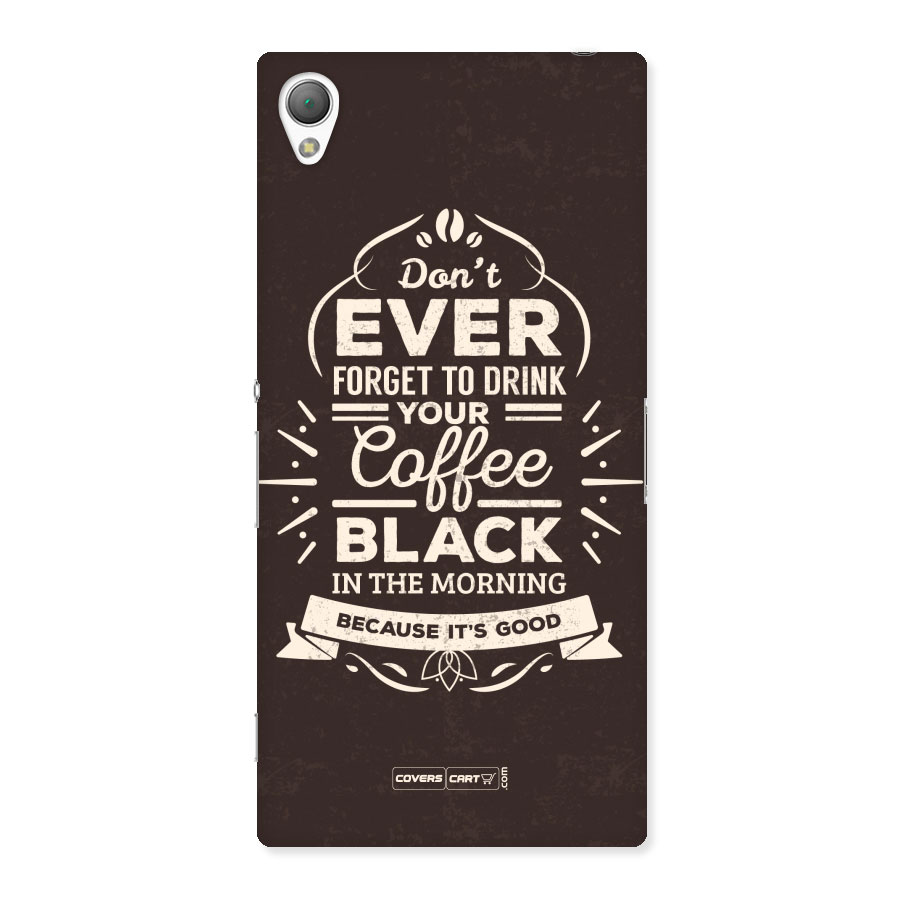 Morning Coffee Love Back Case for Sony Xperia Z3