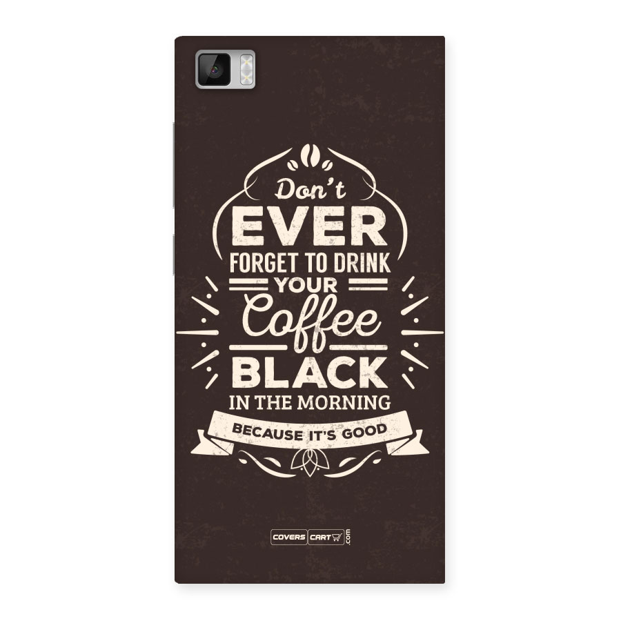 Morning Coffee Love Back Case for Xiaomi Mi3