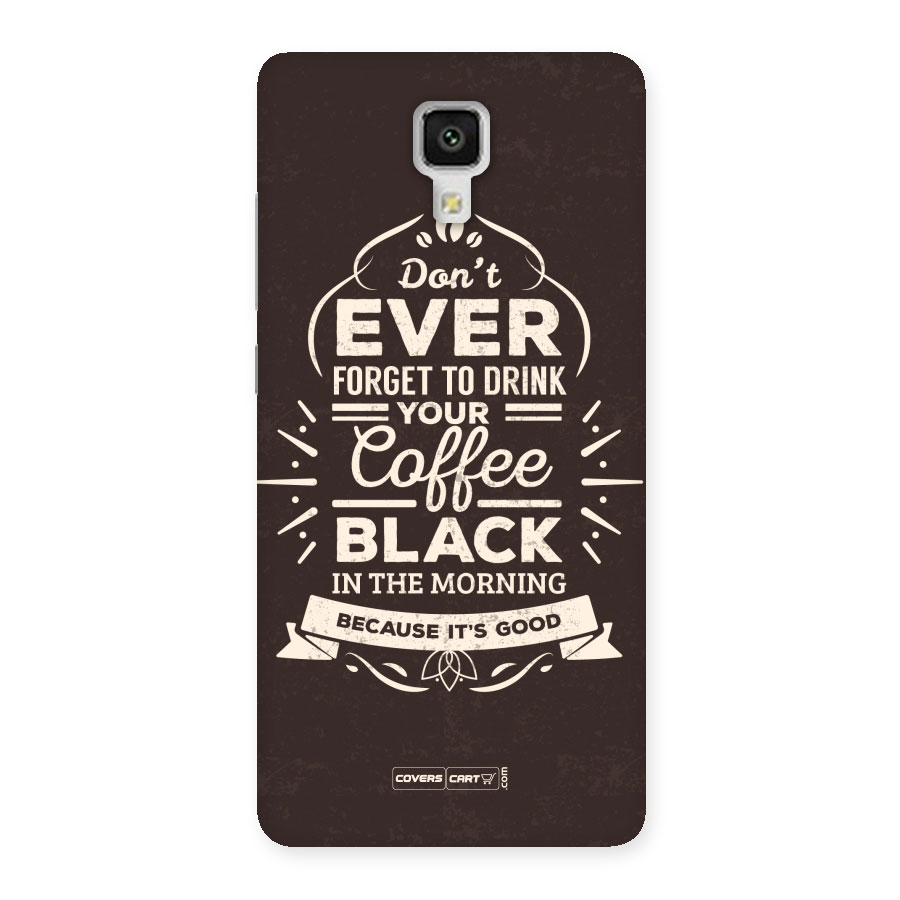 Morning Coffee Love Back Case for Xiaomi Mi 4