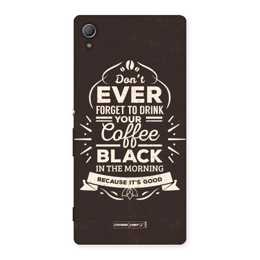 Morning Coffee Love Back Case for Xperia Z4