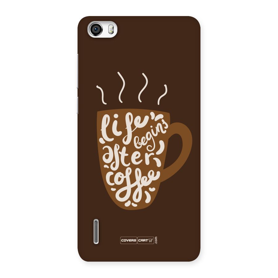 Coffee Mug Back Case for Honor 6
