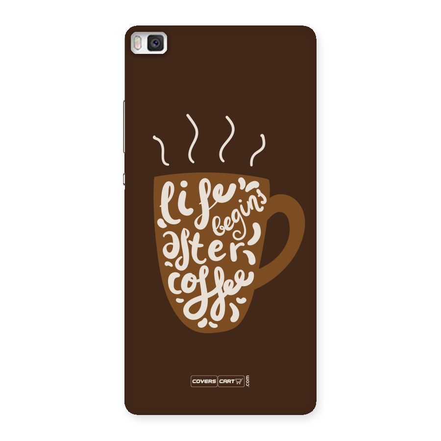 Coffee Mug Back Case for Huawei P8