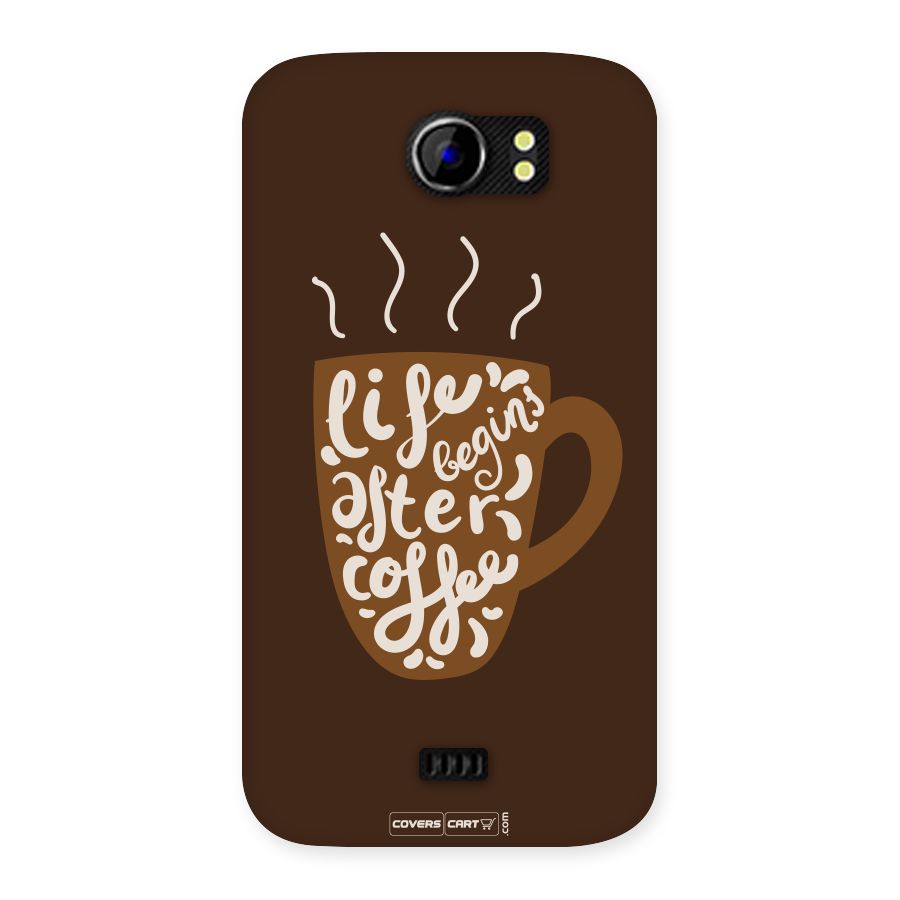 Coffee Mug Back Case for Micromax Canvas 2 A110