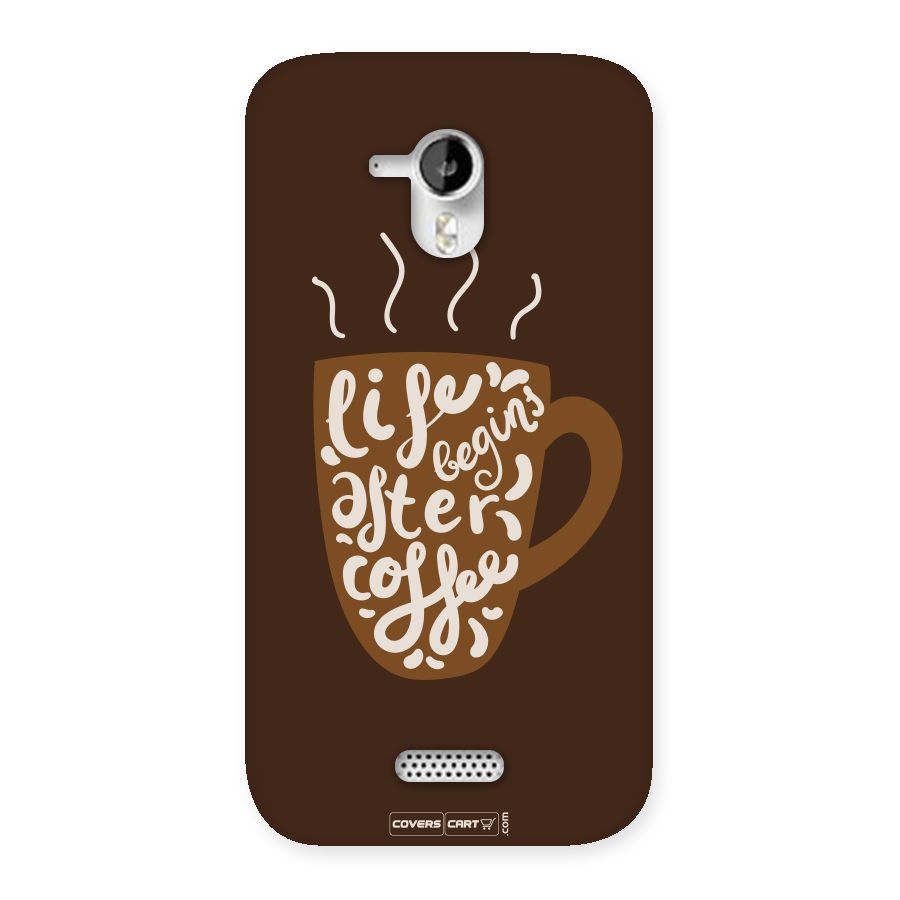 Coffee Mug Back Case for Micromax Canvas HD A116