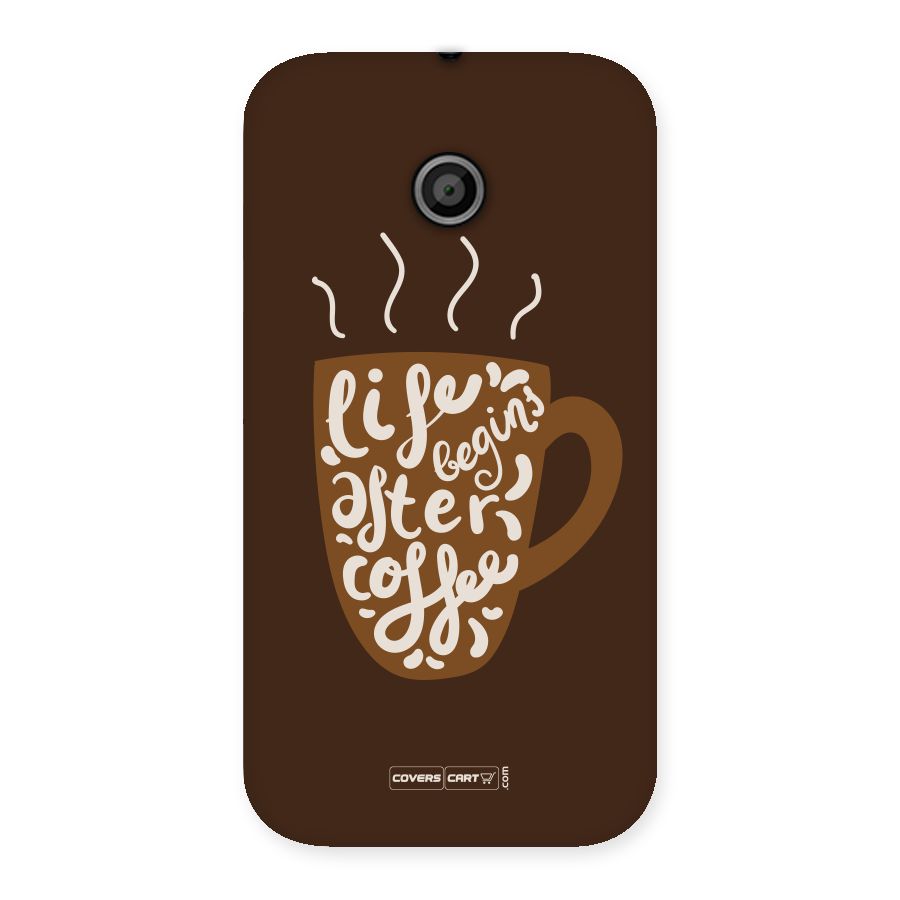 Coffee Mug Back Case for Moto E
