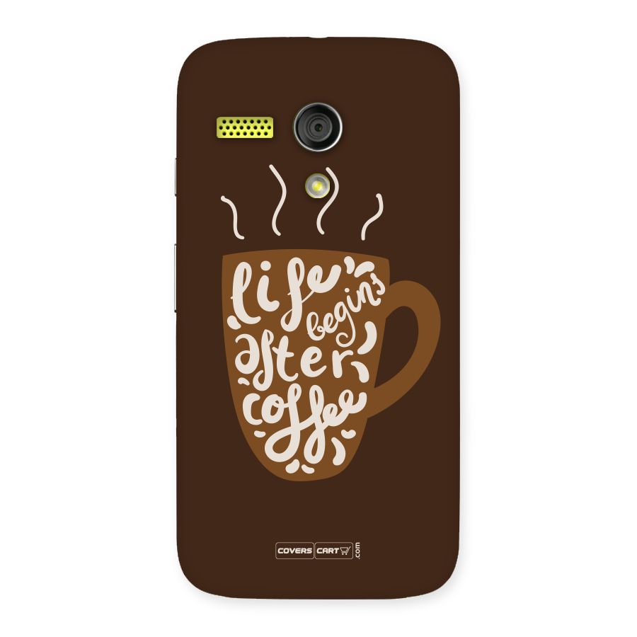 Coffee Mug Back Case for Moto G