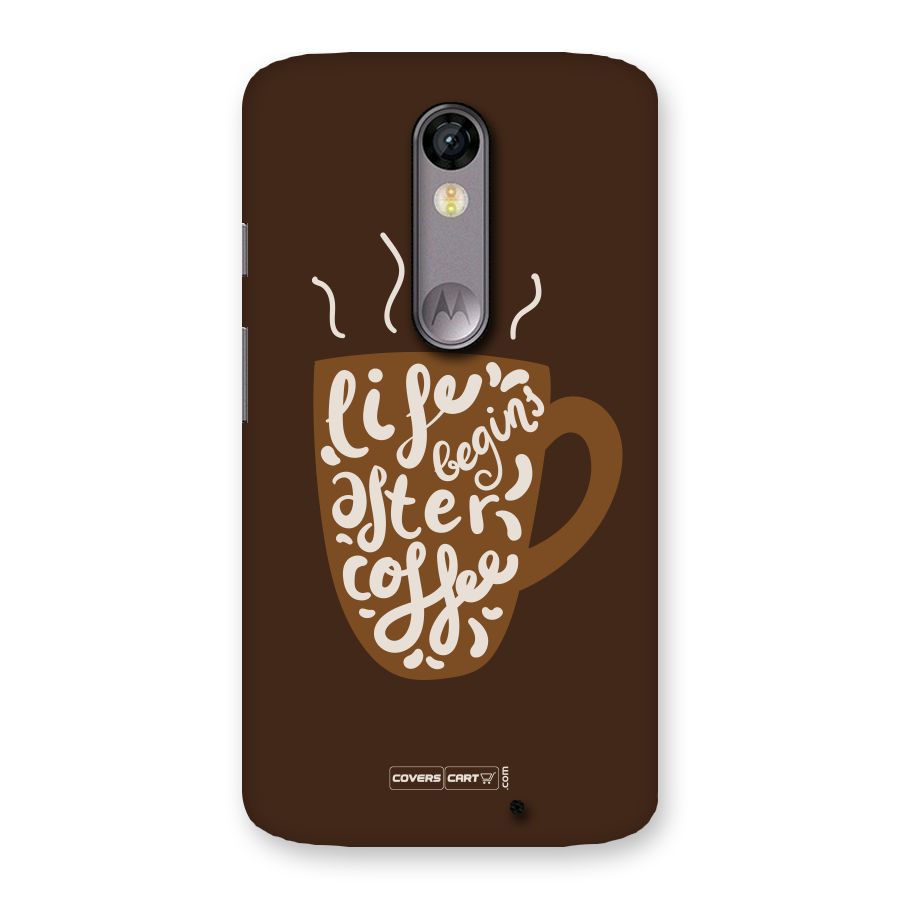 Coffee Mug Back Case for Moto X Force