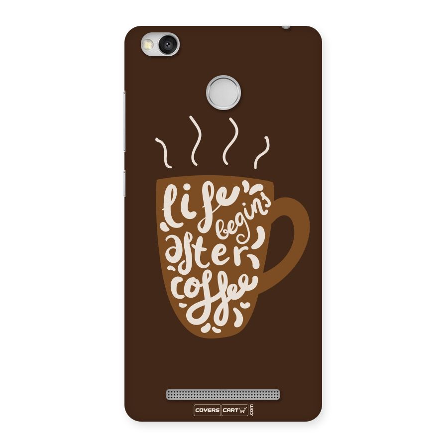 Coffee Mug Back Case for Redmi 3S Prime
