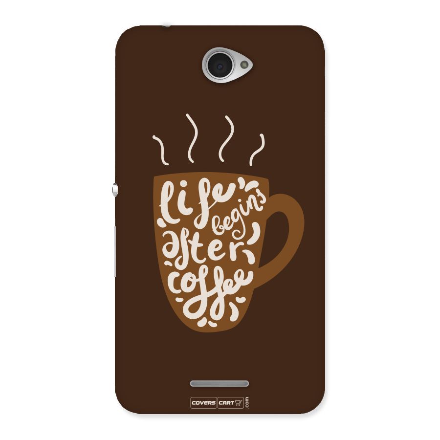 Coffee Mug Back Case for Sony Xperia E4