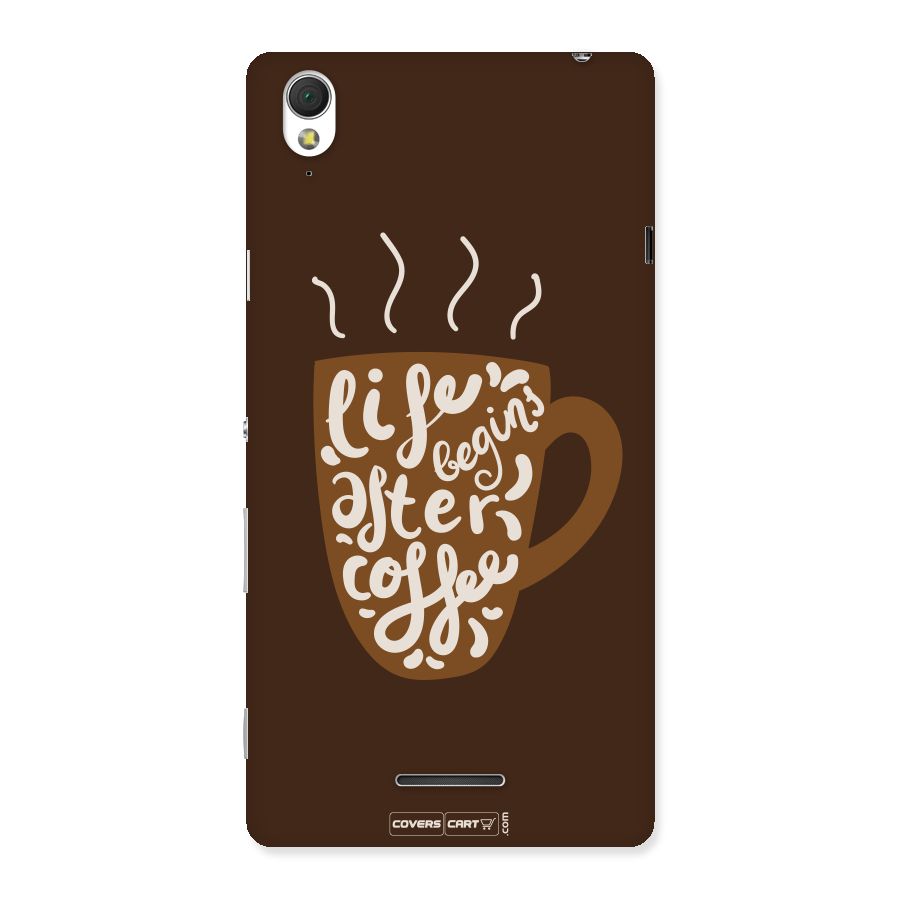 Coffee Mug Back Case for Sony Xperia T3