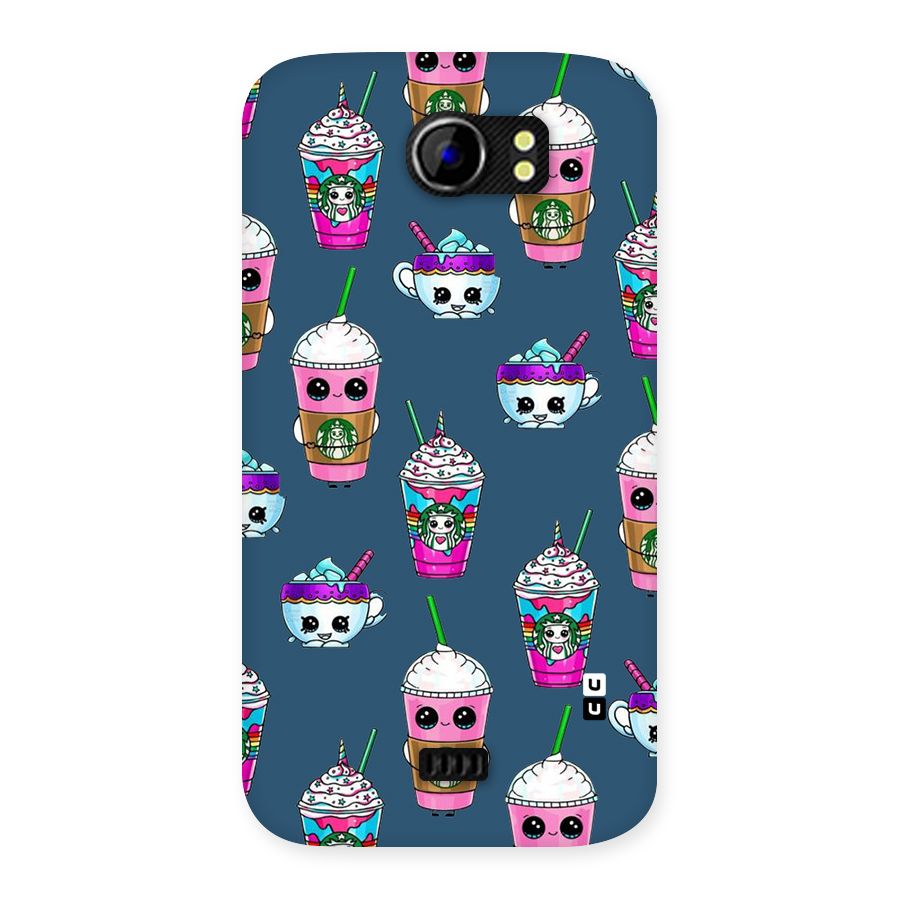 Coffee Mugs Back Case for Micromax Canvas 2 A110