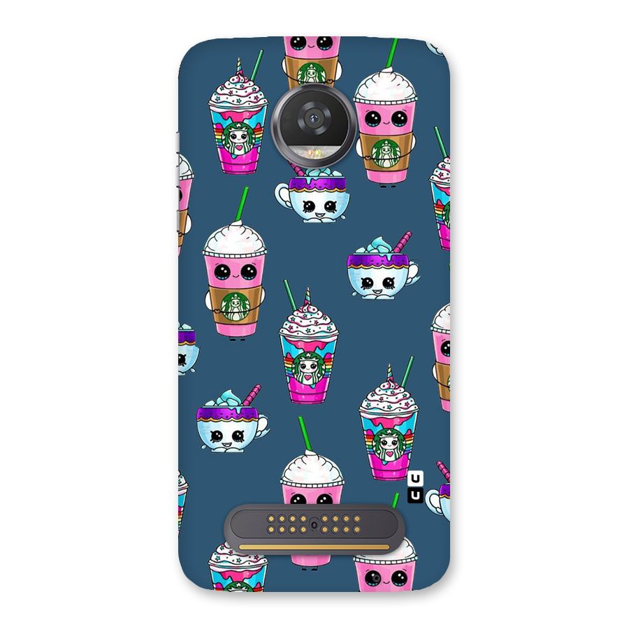 Coffee Mugs Back Case for Moto Z2 Play