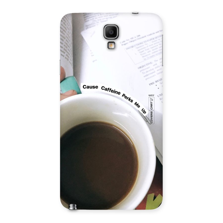 Coffee Perks Back Case for Galaxy Note 3 Neo