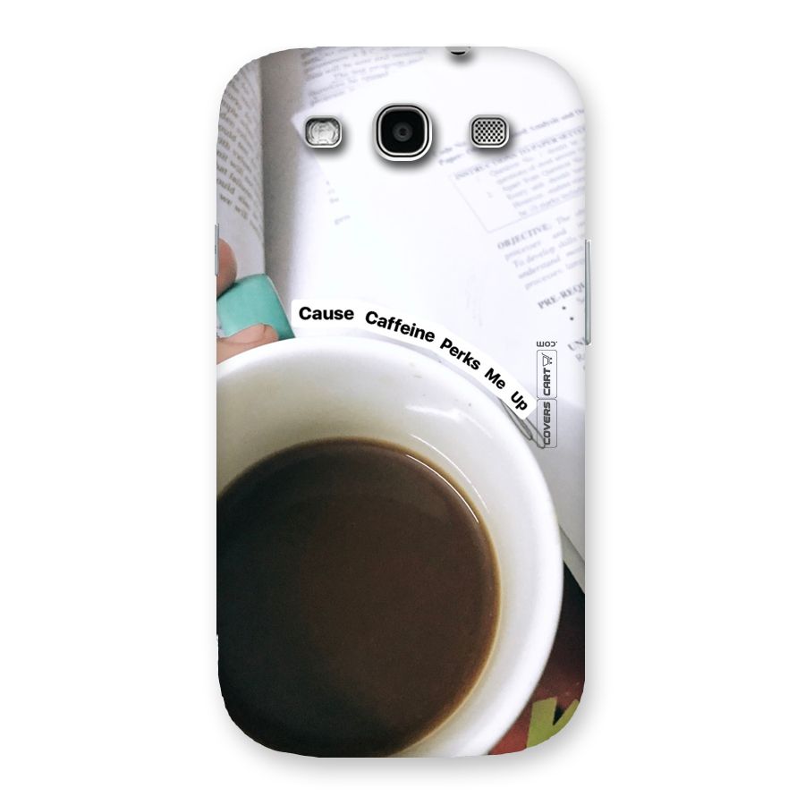 Coffee Perks Back Case for Galaxy S3