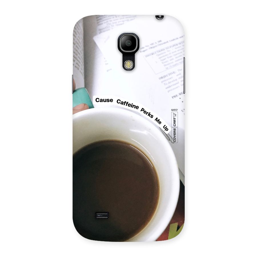Coffee Perks Back Case for Galaxy S4 Mini