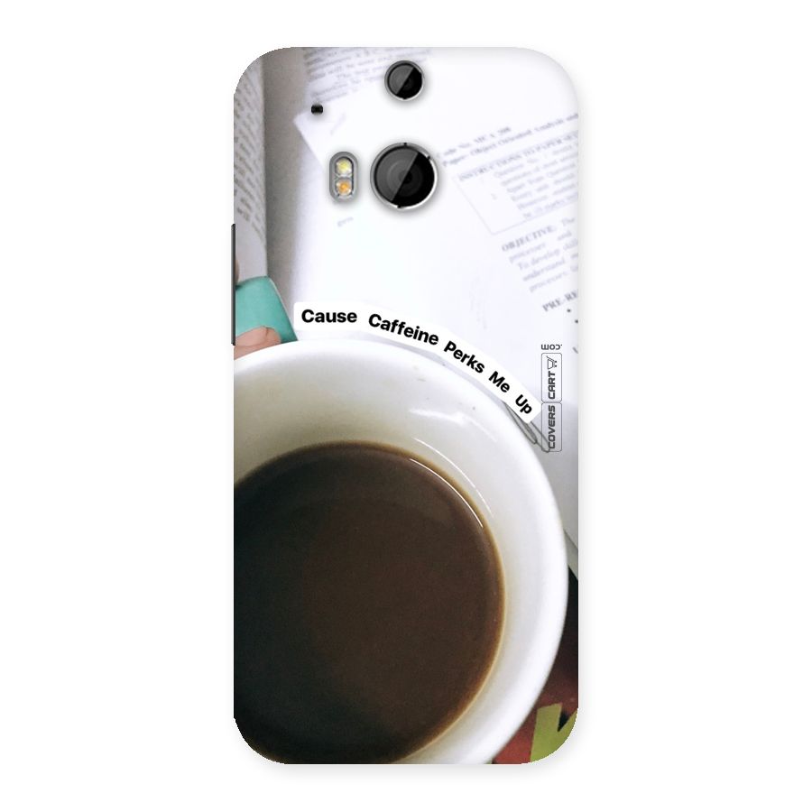 Coffee Perks Back Case for HTC One M8