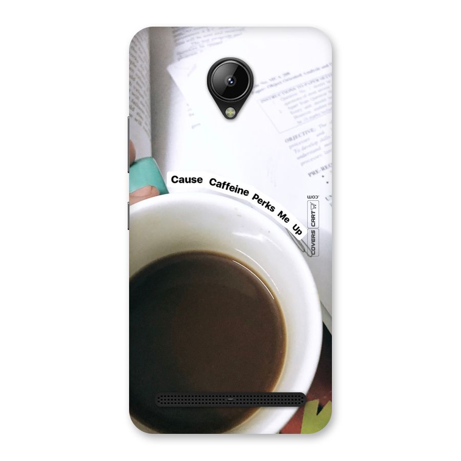 Coffee Perks Back Case for Lenovo C2