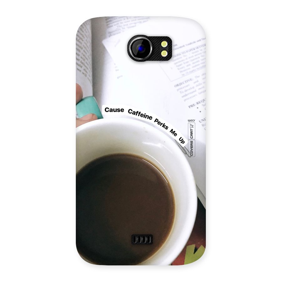 Coffee Perks Back Case for Micromax Canvas 2 A110