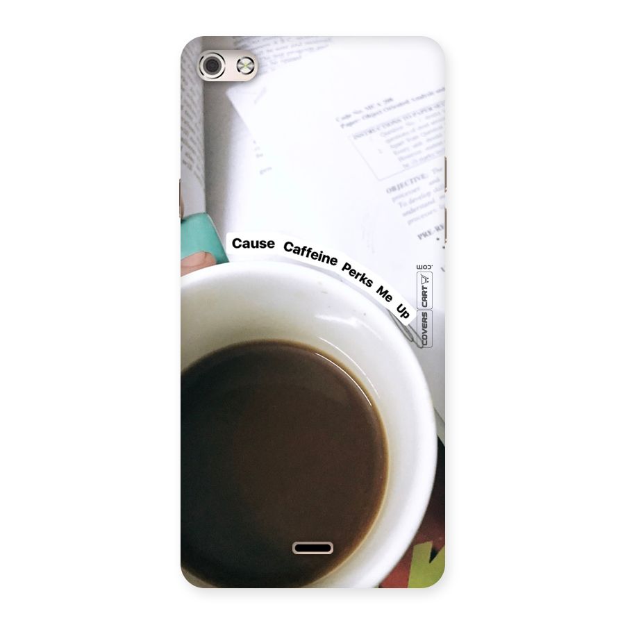 Coffee Perks Back Case for Micromax Canvas Silver 5
