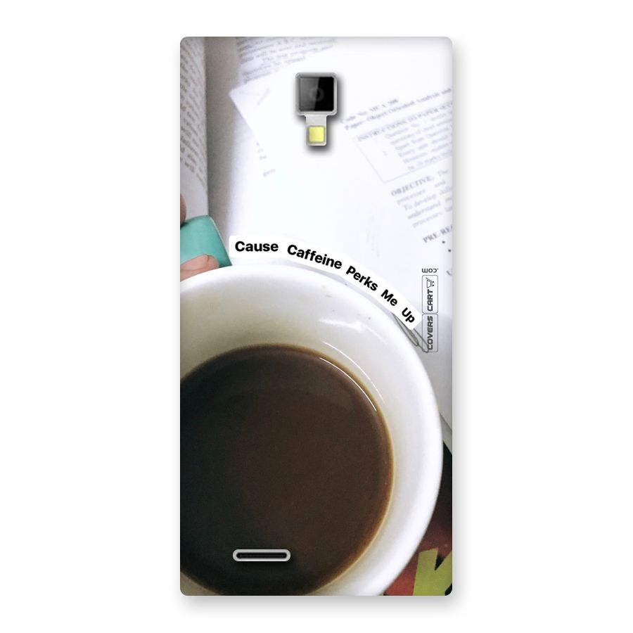 Coffee Perks Back Case for Micromax Canvas Xpress A99