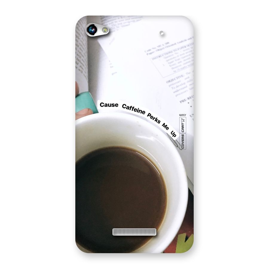Coffee Perks Back Case for Micromax Hue 2