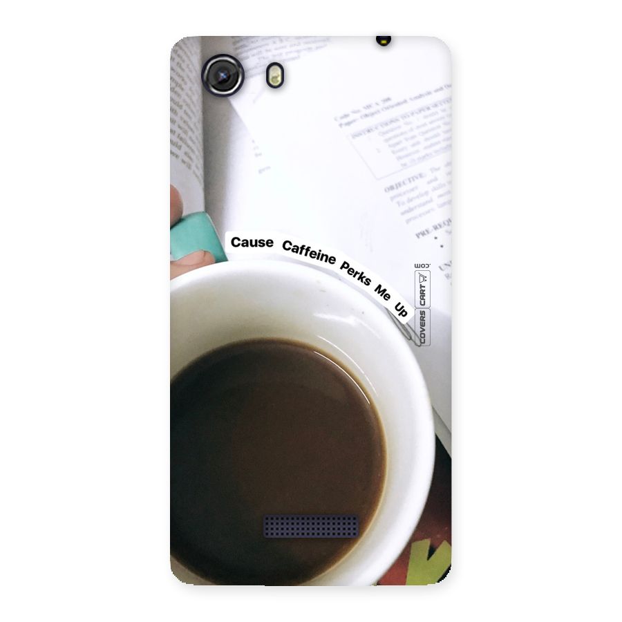 Coffee Perks Back Case for Micromax Unite 3