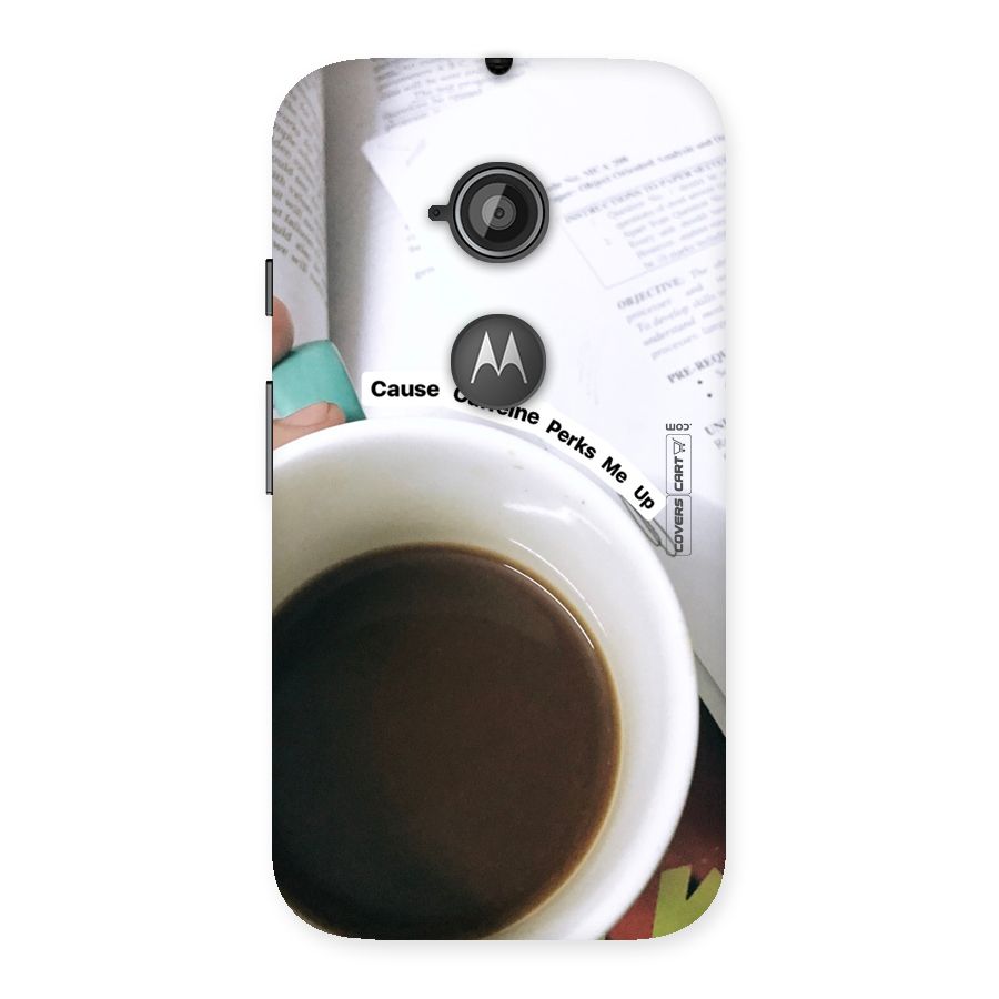 Coffee Perks Back Case for Moto E 2nd Gen