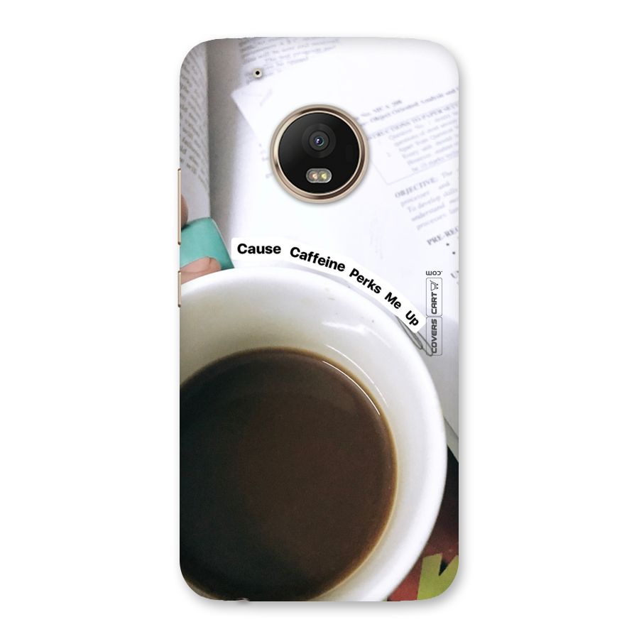 Coffee Perks Back Case for Moto G5 Plus