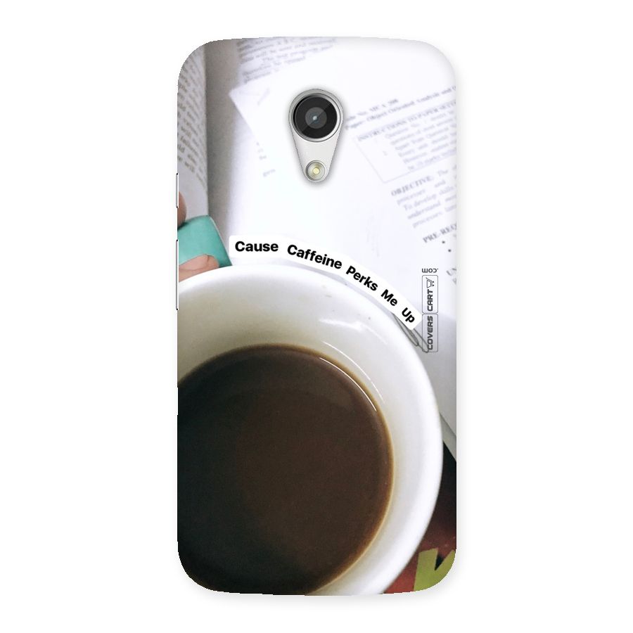 Coffee Perks Back Case for Moto G 2nd Gen