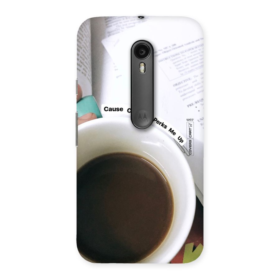 Coffee Perks Back Case for Moto G Turbo
