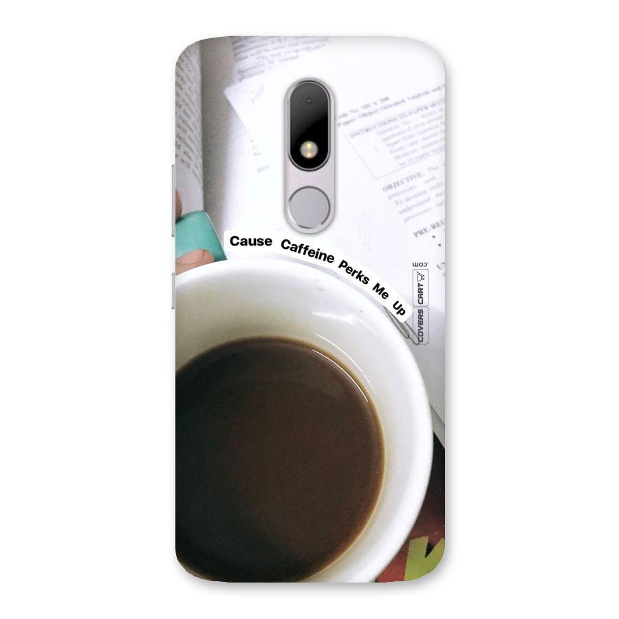 Coffee Perks Back Case for Moto M
