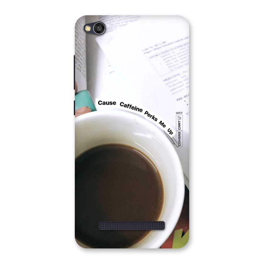 Coffee Perks Back Case for Redmi 4A