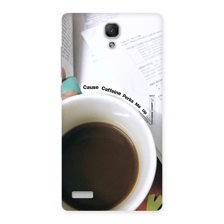 Coffee Perks Back Case for Redmi Note Prime