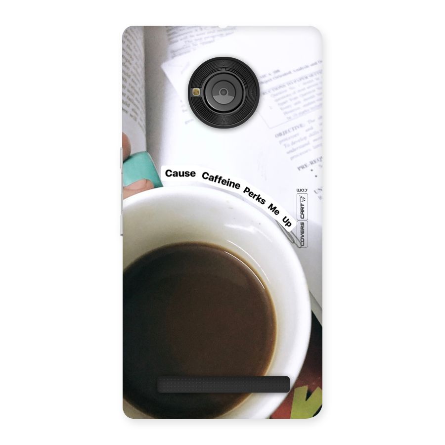 Coffee Perks Back Case for Yu Yunique