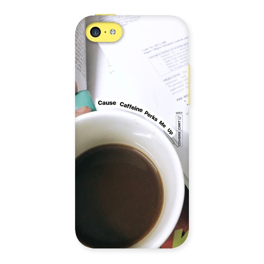 Coffee Perks Back Case for iPhone 5C