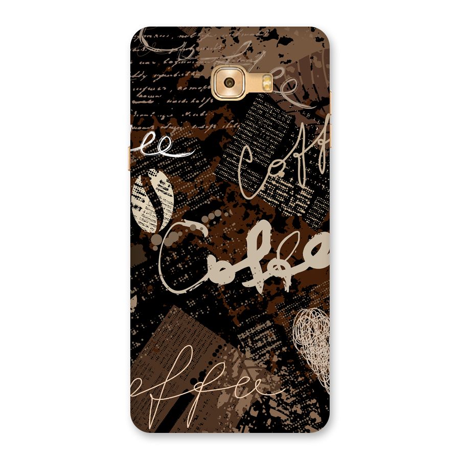 Coffee Scribbles Back Case for Galaxy C9 Pro