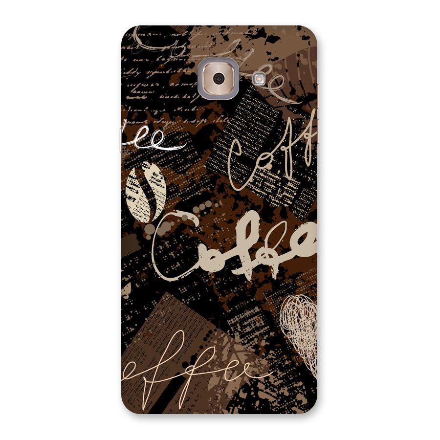 Coffee Scribbles Back Case for Galaxy J7 Max