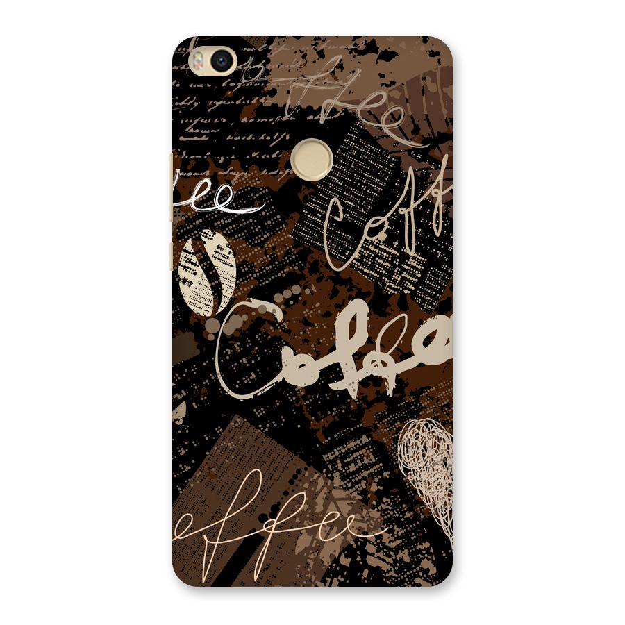 Coffee Scribbles Back Case for Mi Max 2