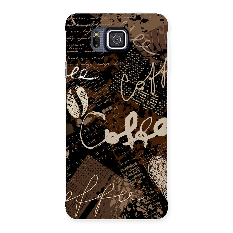 Coffee Scribbles Back Case for Galaxy Alpha