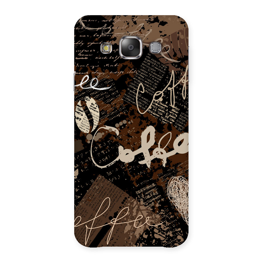 Coffee Scribbles Back Case for Galaxy E7