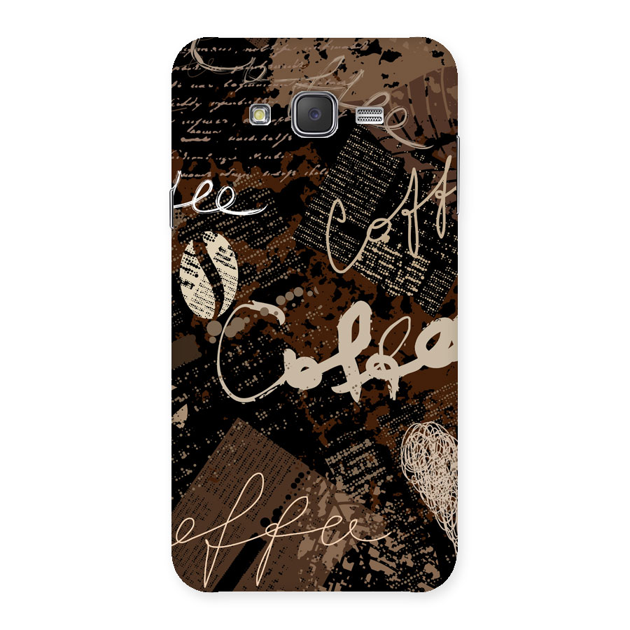 Coffee Scribbles Back Case for Galaxy J7