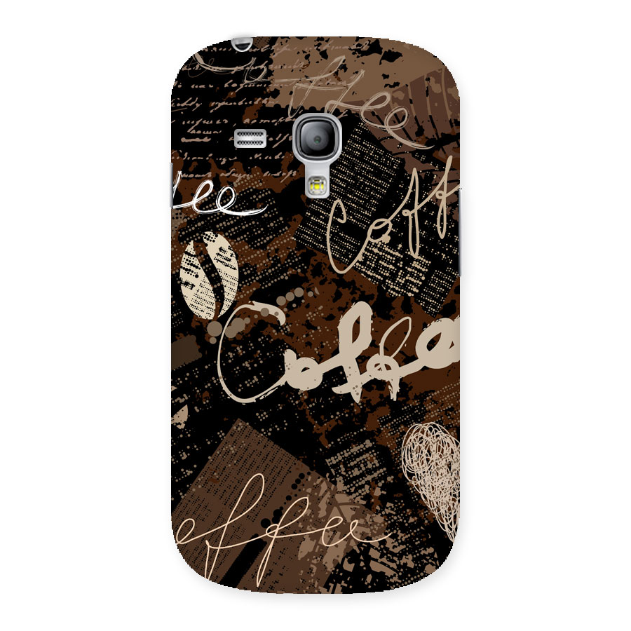 Coffee Scribbles Back Case for Galaxy S3 Mini