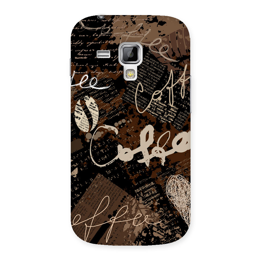 Coffee Scribbles Back Case for Galaxy S Duos