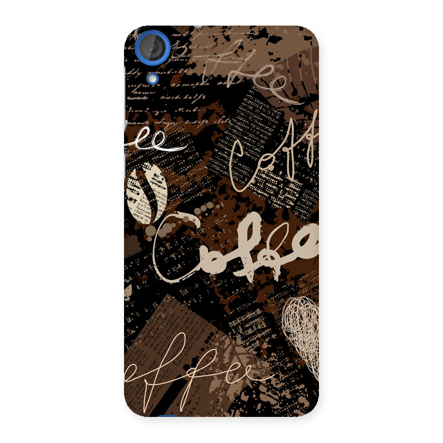 Coffee Scribbles Back Case for HTC Desire 820