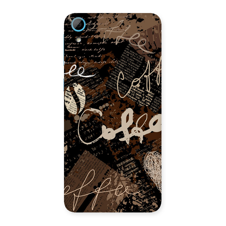 Coffee Scribbles Back Case for HTC Desire 826