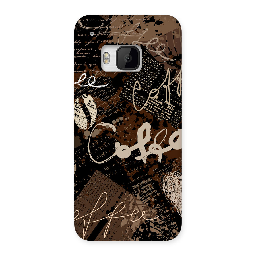 Coffee Scribbles Back Case for HTC One M9