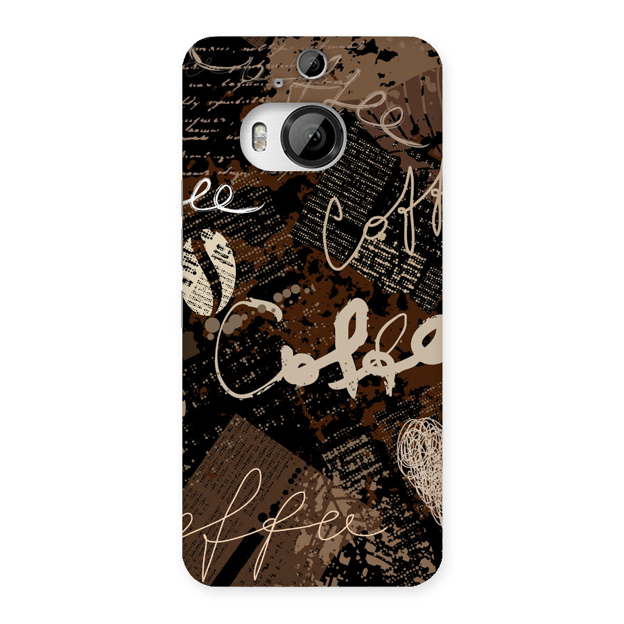 Coffee Scribbles Back Case for HTC One M9 Plus