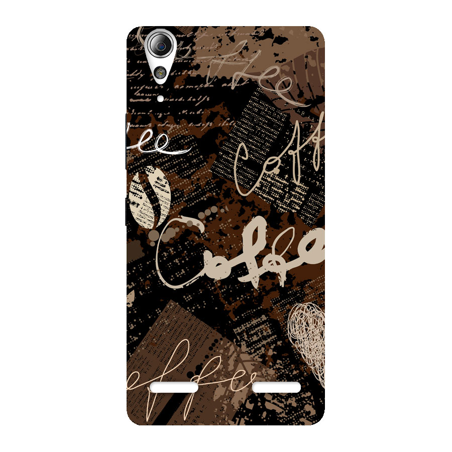 Coffee Scribbles Back Case for Lenovo A6000 Plus