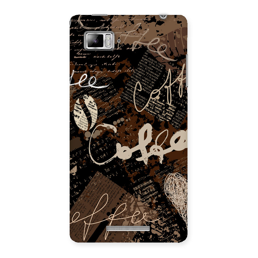 Coffee Scribbles Back Case for Lenovo Vibe Z K910