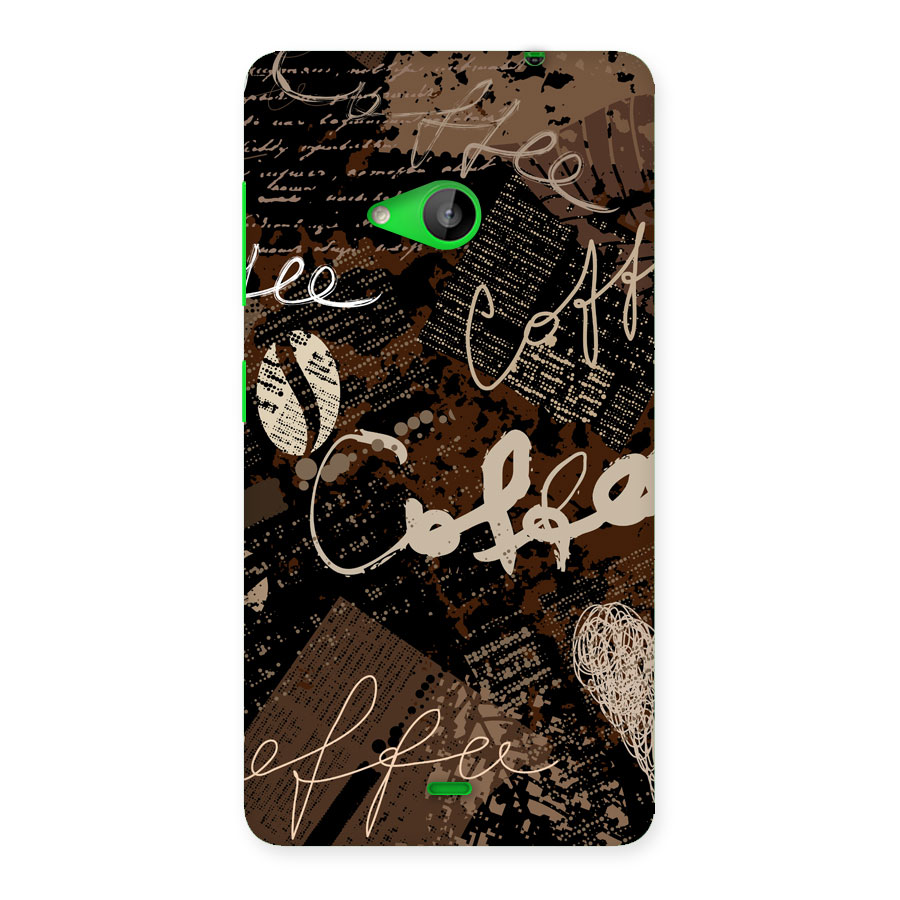 Coffee Scribbles Back Case for Lumia 535